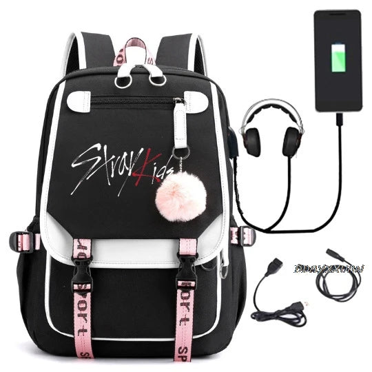 Mochila Escolar Unissex S-Stray Kids